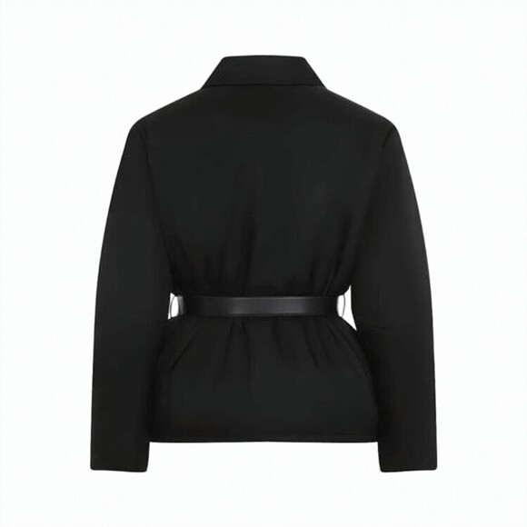 Prada Belted Padded Black Jacket - NWT - Picture 2 of 4